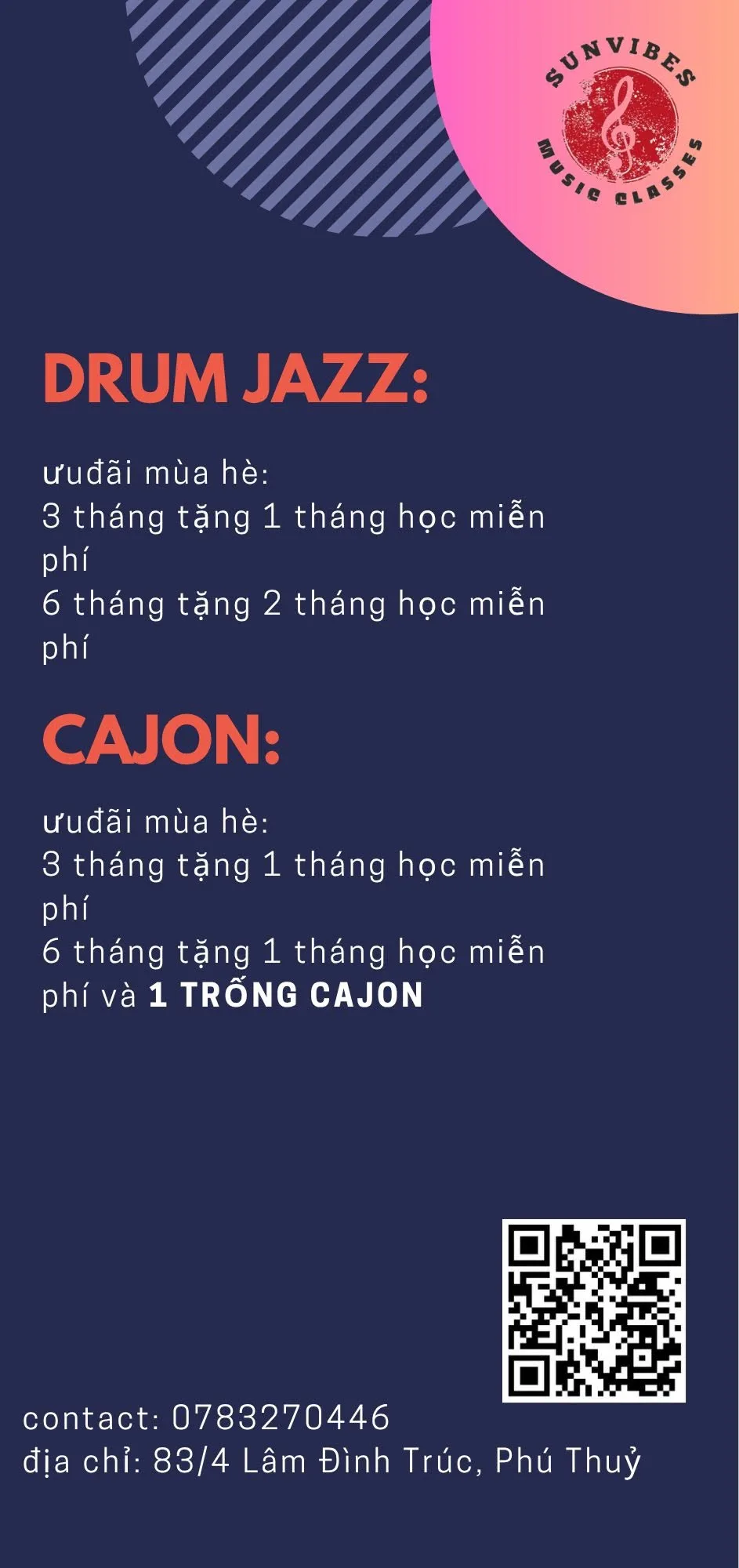 Lớp Trống Jazz và Cajon